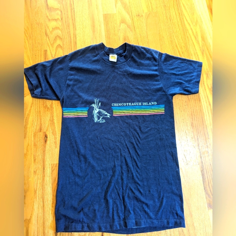 M True Vtg 80s Single Stitch Velva Sheen Tourist T-shirt